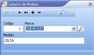 Cadastro de Modelos