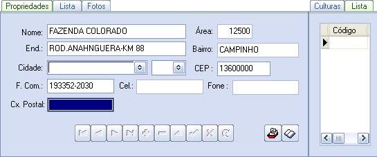 Cadastro de Propriedades